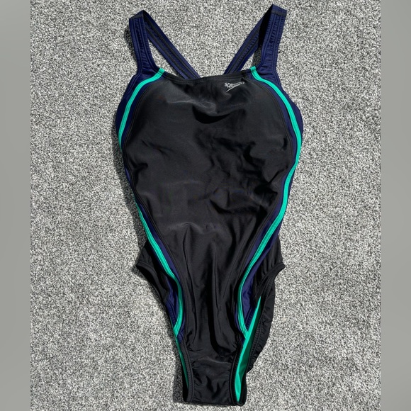 NWOT SPEEDO Women’s One Piece PowerFLEX Eco Bathing Suit Size 10 - Picture 1 of 7